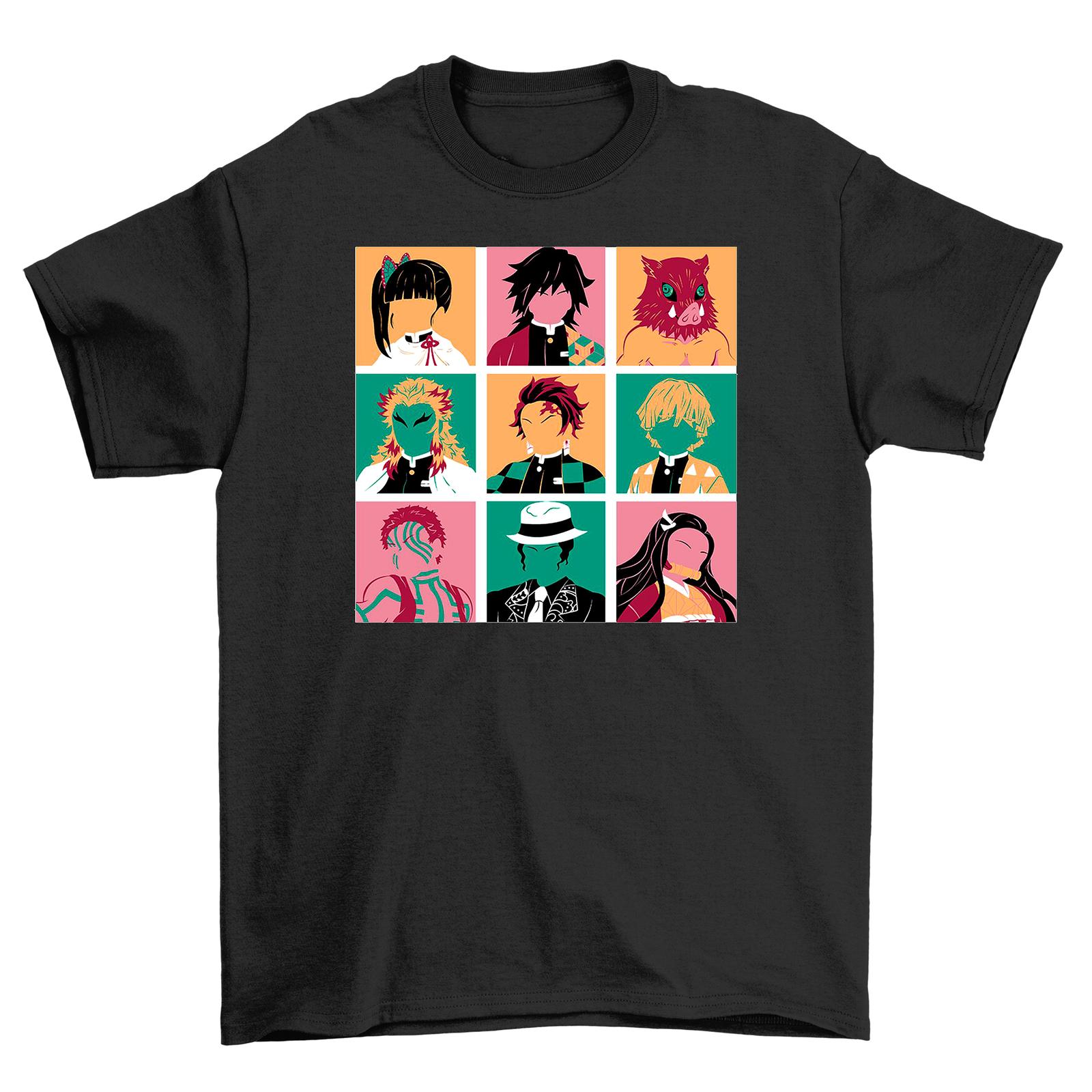 Demon Pop Art T-Shirt Mens Womens Tees Top - Level Up Your Style with a Splash of Anime! Unleash Your 3XL
