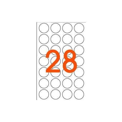 Étiquettes de signalisation - AGIPA - Rondes 15 mm - Jaune Fluo - Adhésif permanent - Mixte