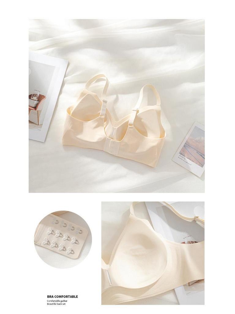 Seamless Push-Up Bra for Women: Soft, Wireless, Anti-Sagging Support for Small Chests