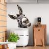 Quirky Animal Personalized Donkey Head Window Sticker for Home and Balcony