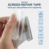 Black Window Screen Repair Kit with Adhesive and Waterproof Tape to Cover Grid for Fixing Holes in Window Screens and Mesh Doors