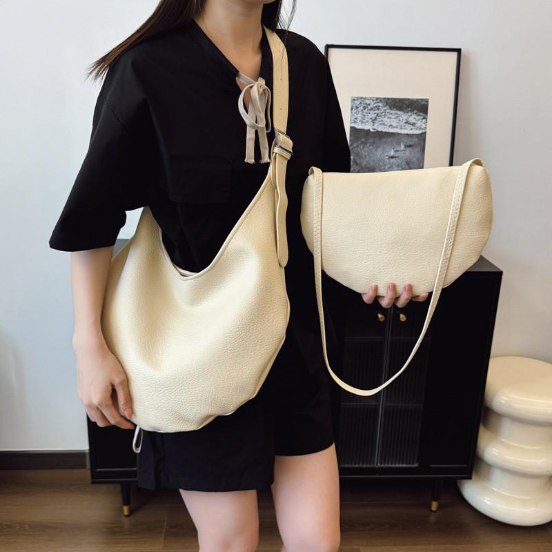 French Color Solid Vintage Inspired Commuter Magnetic Closure Mobile Travel Bag