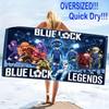 Bluelock Print Beach Towel, Large Soft Quick Dry Towel for Beach Camping Swimming