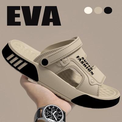 Herren Hausschuhe Sommer EVA Weichsohlige Plateau Pantoletten Sandalen Indoor Outdoor Walking Strandschuhe Flip Flops Herren Hausschuhe