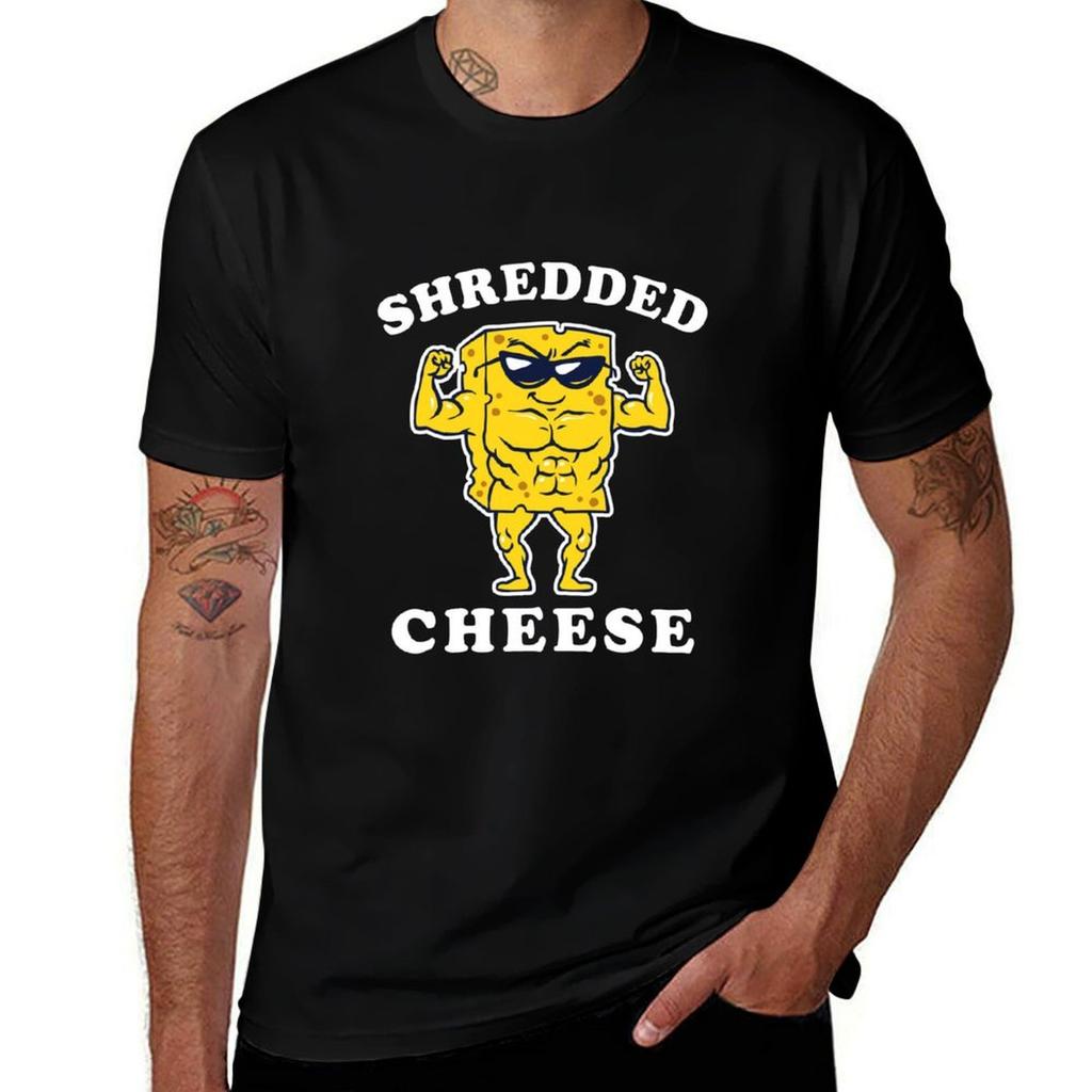Shredded Cheese TShirt Anime T Shirts for Man T Shirts with Prints TShirt
