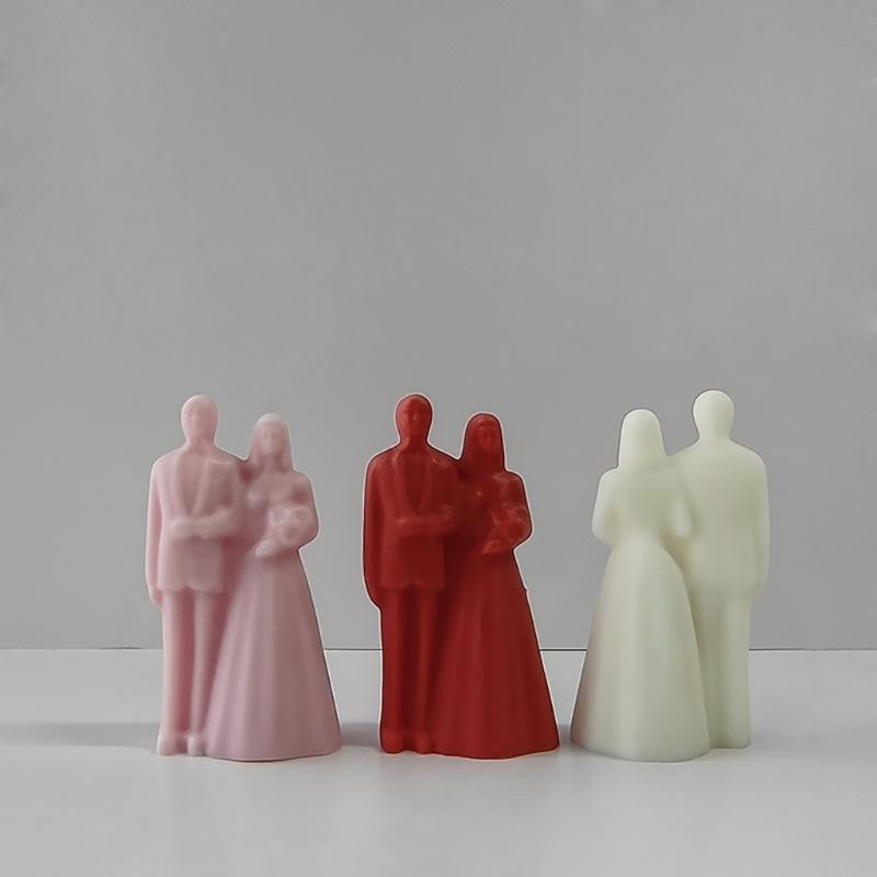 Silicone Mold Romantics Couple Aromatherapy Candle Molds Epoxy Resin Mould for Y Crafts Home Decorations