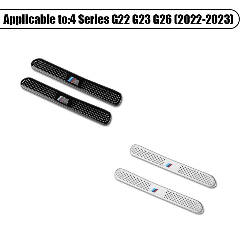 CDKO4 2Pcs Car Air Outlet Protective Cover Dust Proof Net Interior Stickers Accessories For BMW 3 4 5 6 7 Series X1 X2 X3 X4 X5 X6 F30