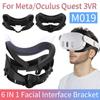 M019 6 IN 1 Face Pad Replacement For Meta/Oculus Quest 3VR Sweat-Proof PU Ice Silk Foam Face Cushion Nose Pad Lens Protector
