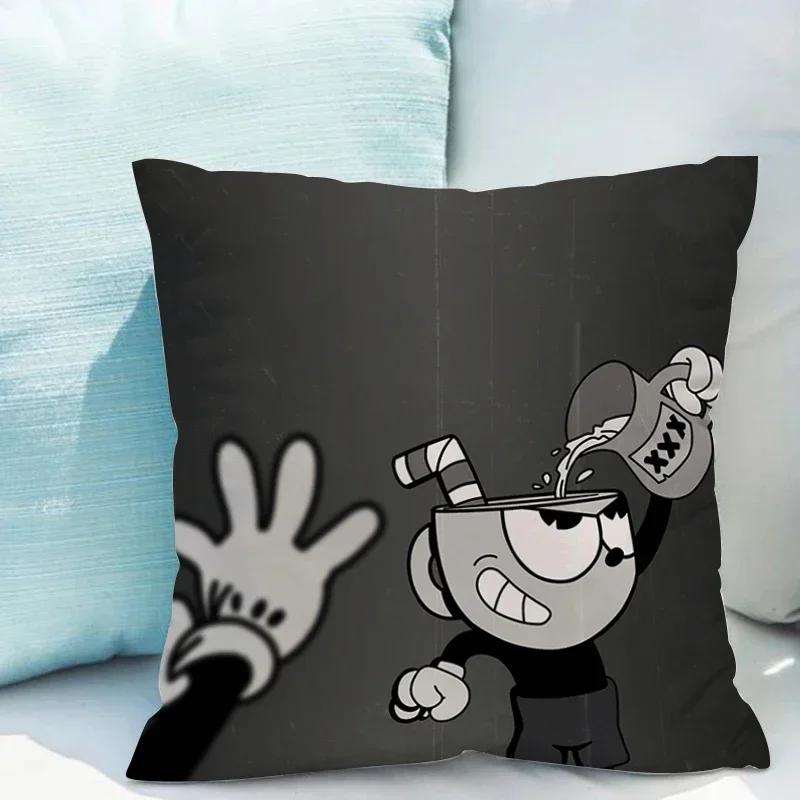 Chair Cushion Cover  C-cuphead Fall Decor Decorative Pillows for Sofa Pillowcases x Pillowcase  Pillow Hugs Covers