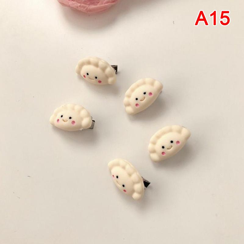 5Pcs So Cute Girls Pink Rose Flower Heart Bow Peach Mini Hairpin Set Sweet Hair