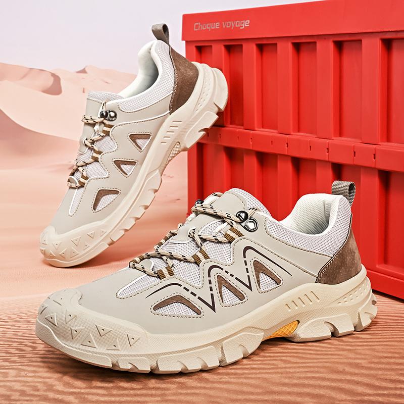 Fashion Non-Slip Male Sneakers Summer Casual Leather Shoes for Men Leisure Walk Treking Footwear Versatile Sports Shoes Travel Trainers