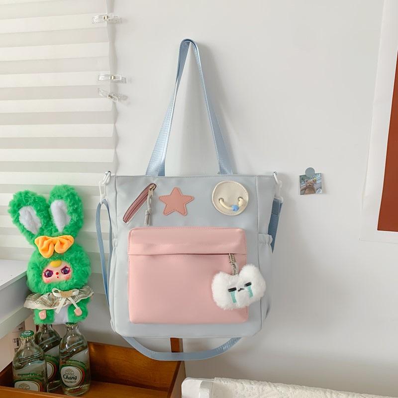 Japanese Ins Style Retro Portable Backpack College Student Junior High School Student Backpack Commuting Make-up Class Crossbody Backpack Female