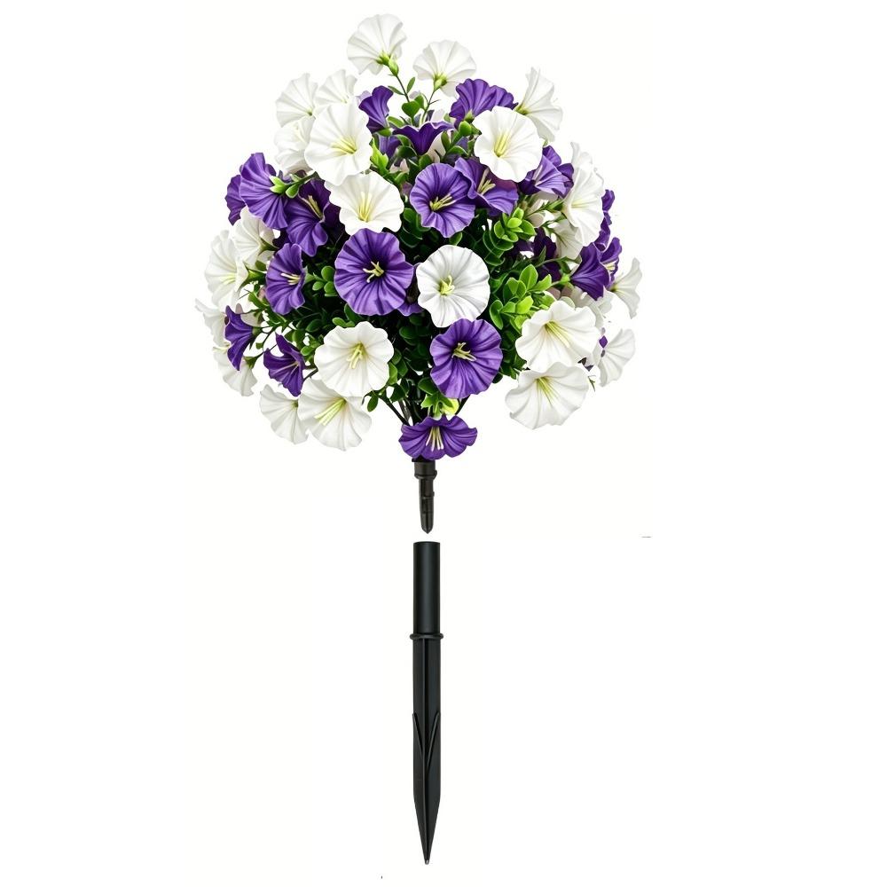 Flower Ball Shape Morning Glory Artificial Flower Outdoor Flower Bed 4