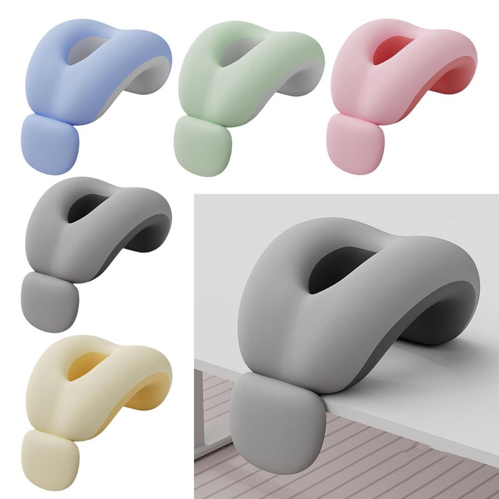 Cuscino per Dormire a Pancia in Giù Poggiatesta in Memory Foam Morbido Ergonomico Copertura Lavabile per Adulti Viaggio Cuneo per Collo Cuscino a Ciambella per Ufficio
