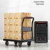 Compact Four-Wheeled Folding Trolley: Silent Portable Hand Truck for Cargo