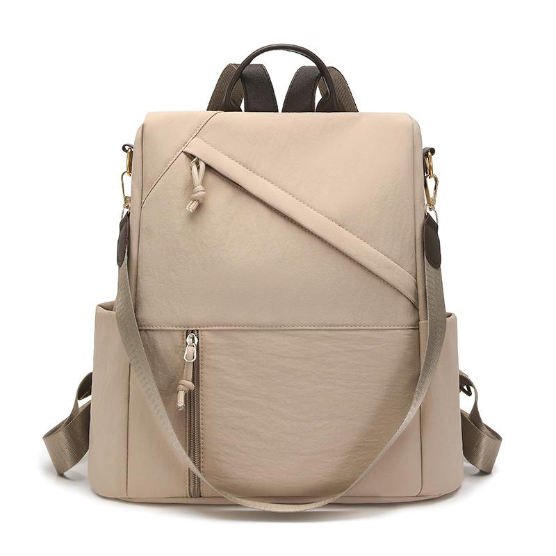 

Жіночий рюкзак великої місткості багатофункціональний двосторонній плечовий рюкзак для студентів бежевий