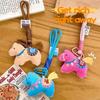 Cute Design Horse Plush  Keychain Stuffed Animal Pony Plush Pendant  Keychain Accessory