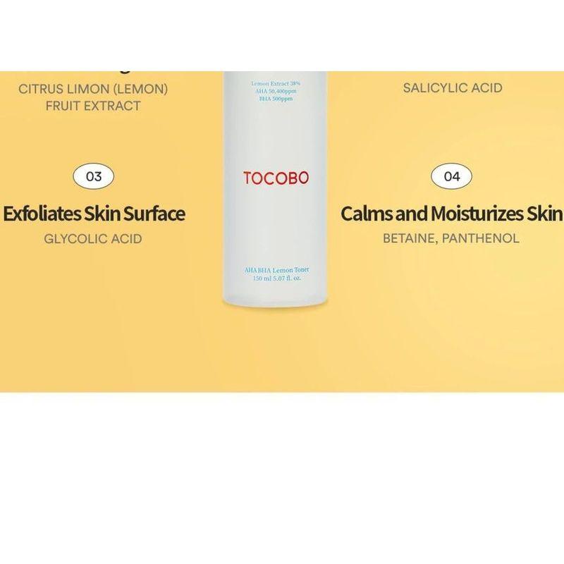TOCOBO AHA BHA Lemon Toner