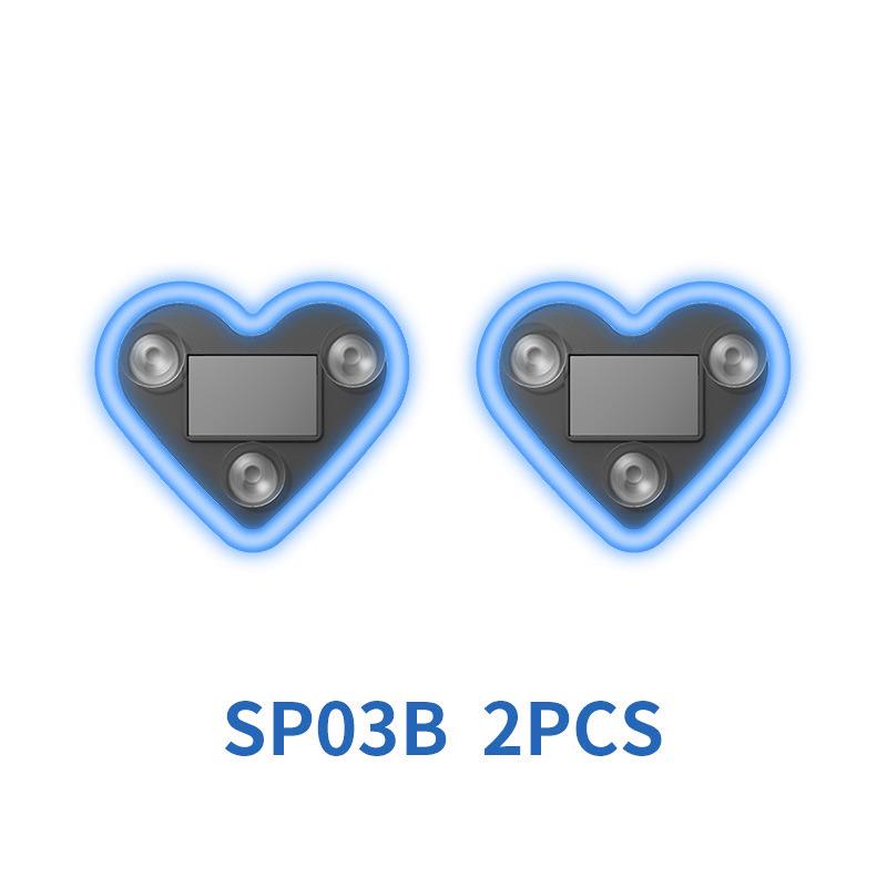 Automotive solar car interior heart-shaped neon light atmosphere light decoration LED car window glowing heart atmosphere light