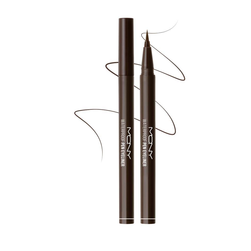 MACQUEEN NEWYORK Vanntett Pennebørste Vanntett Koreansk Kosmetikk Dyp Eyeliner, 0,6g, 0,01mm Spiss, Koreansk-Produsert Ultrafin Børste, Formel,