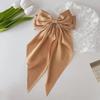Bow hairpin ribbon hair accessories Korean temperament hair girl top clip headdress.