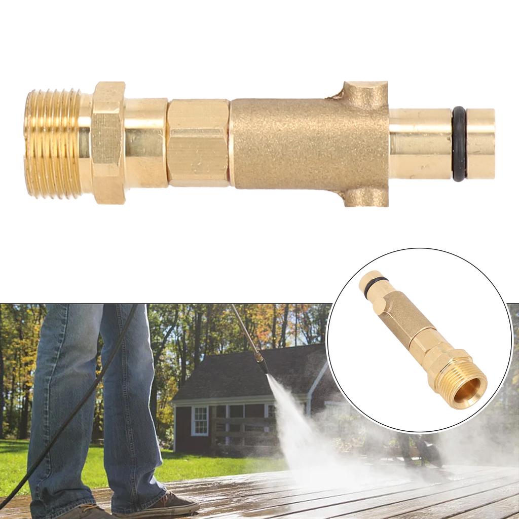 M22 Bayonet Connector in Sturdy Brass Material Compatible with For Nilfisk Pressure Washers Perfect Cleaning Tool
