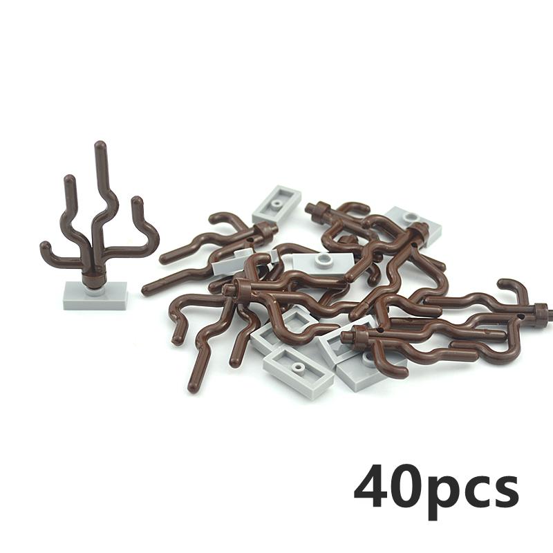 

Non-Toxic Building Block Model Garden House Diy Accessories Flower Stem Seaweed Grass Plants Green Plants Bamboo Tree Leaf Moc Brick 3741