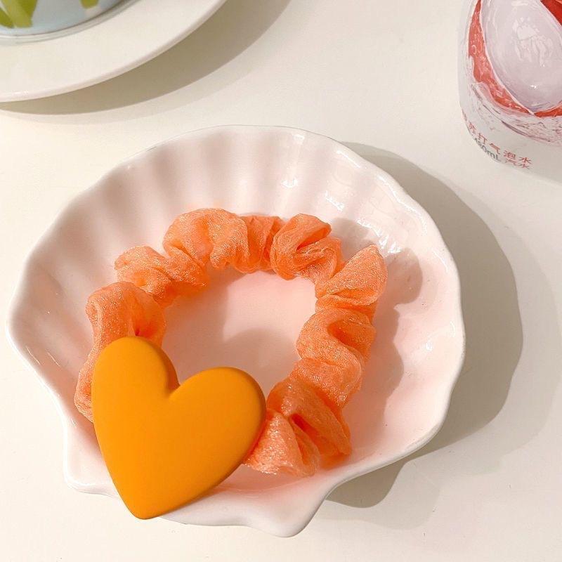 5 pieces of Korean-style children's hair bands, popular hair ties for girls, elastic and cute hair accessories for little girls.