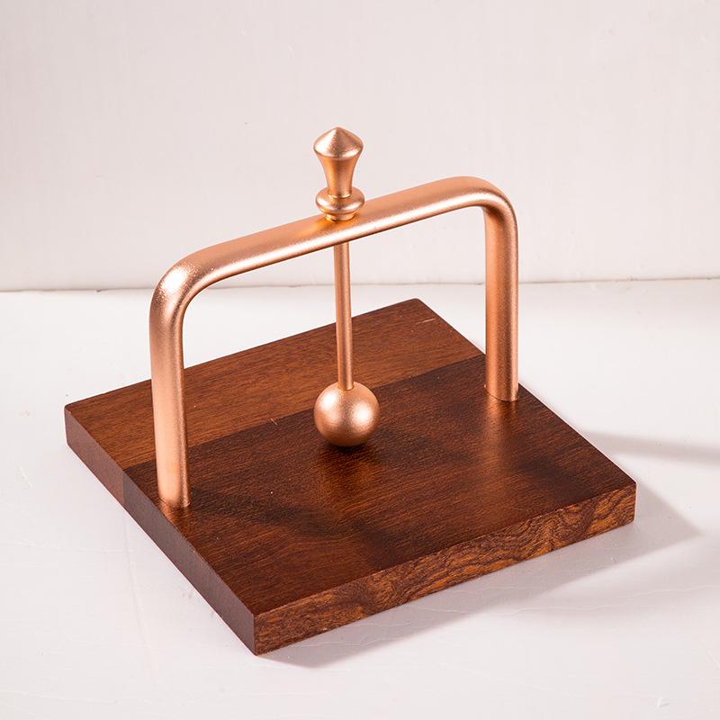 1pc Wooden Napkin Holder Cafe Western Restaurant Tissue Rack Vertical Paper Stand Elegant Design Dining Table Sturdy Decoration