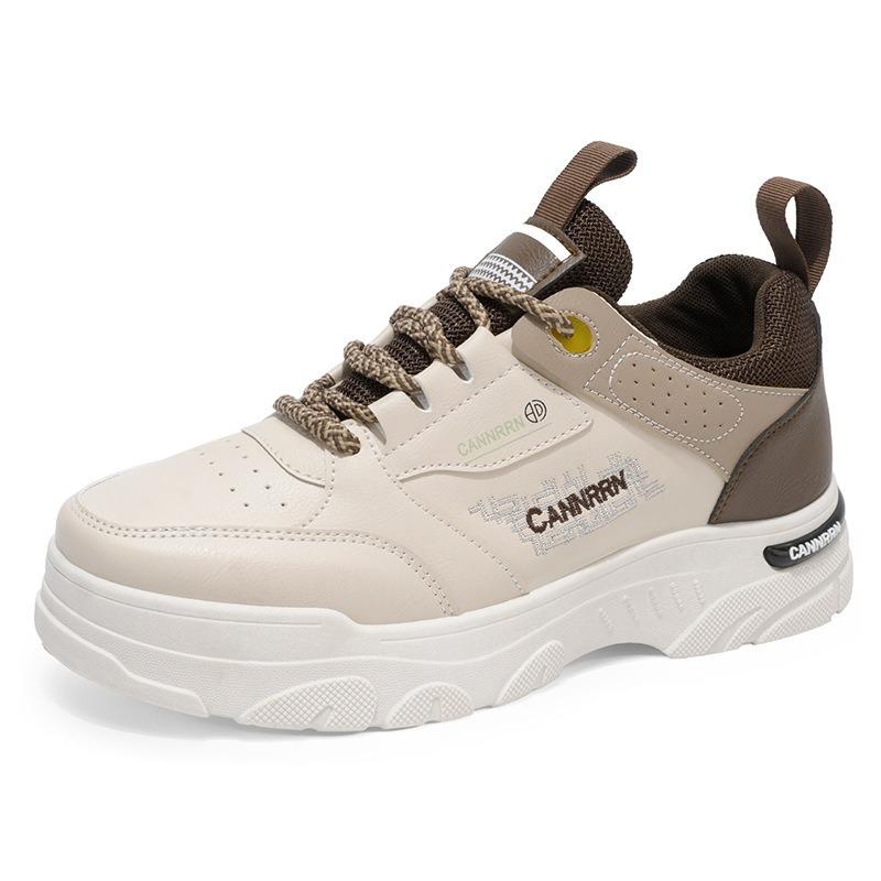 Herrenschuhe Herbst neue atmungsaktive kleine weiße Schuhe Herren Trend vielseitige Plateau-Sportschuhe lässige Board-Schuhe trendige Schuhe