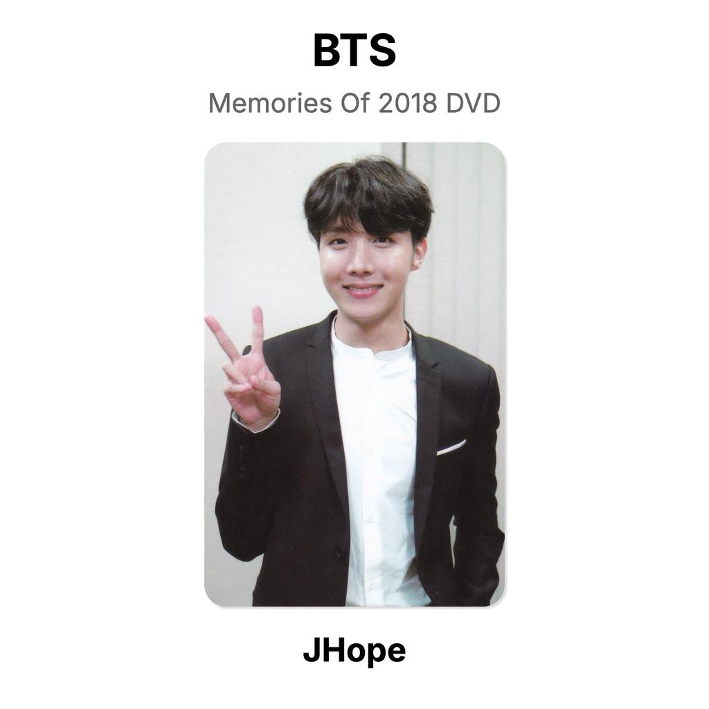 BTS Memories Of 2018 DVD Fotocard Ufficiale