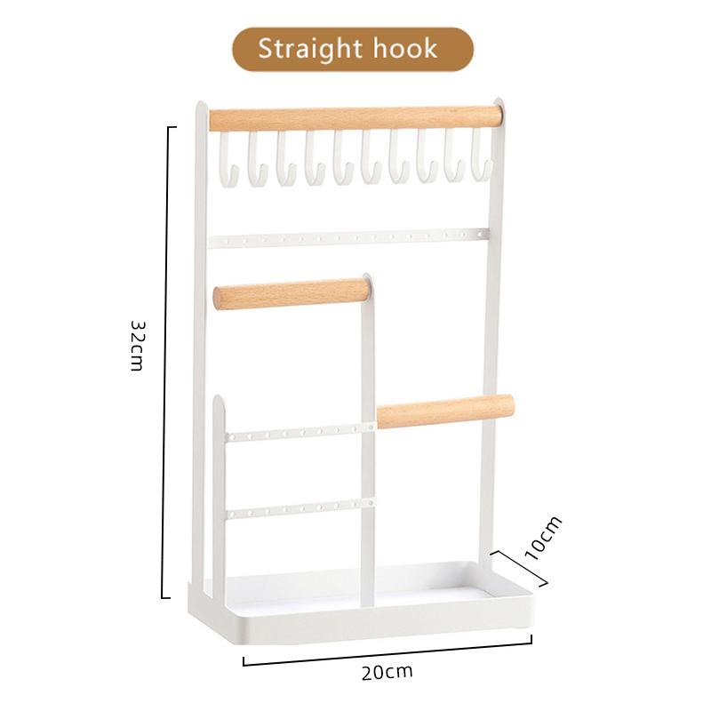 

Jewelry Shelf Hanger Necklace Display Stand Earring Jewelry Storage Desk Small Item Metal Organizer Home Appliance For Store
