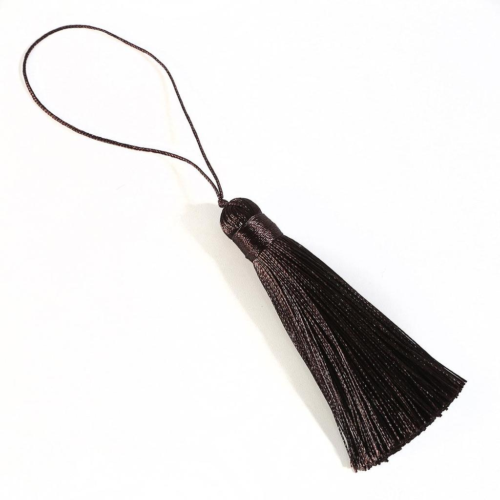 Polyester Seidenquaste Hängende Quaste mit Spitze für DIY Schmuckherstellung Zubehör Bastelarbeiten