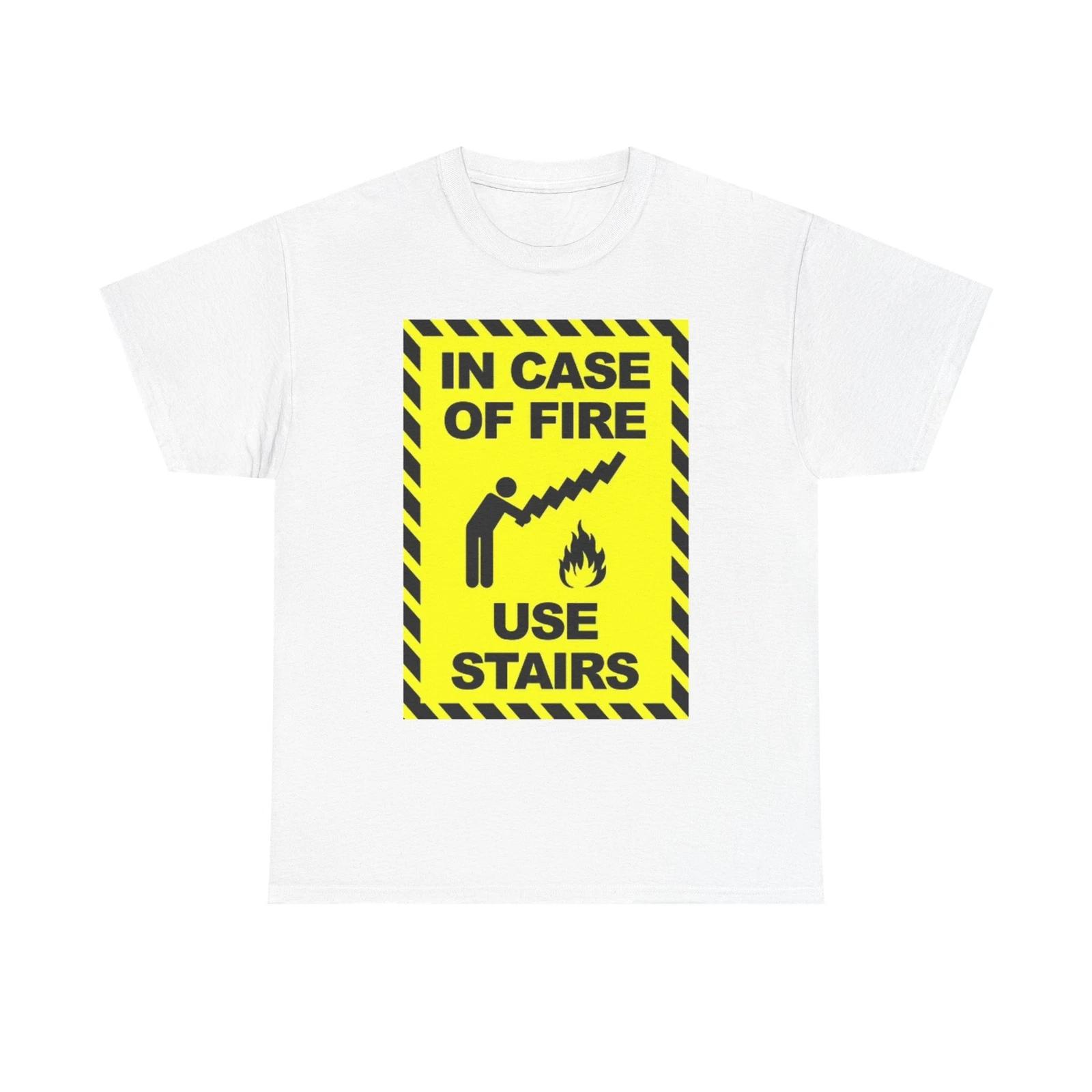 Men s and Women s T-shirts Fire Safety Graphic L