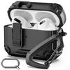New for Airpods Pro 3 Case (2025) with Safety Lock & Phone Stand Protective Case with Lanyard for AirPods Pro 3rd Generation Cas