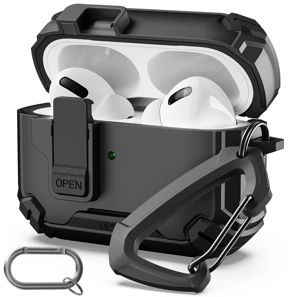 New for Airpods Pro 3 Case (2025) with Safety Lock & Phone Stand Protective Case with Lanyard for AirPods Pro 3rd Generation Cas