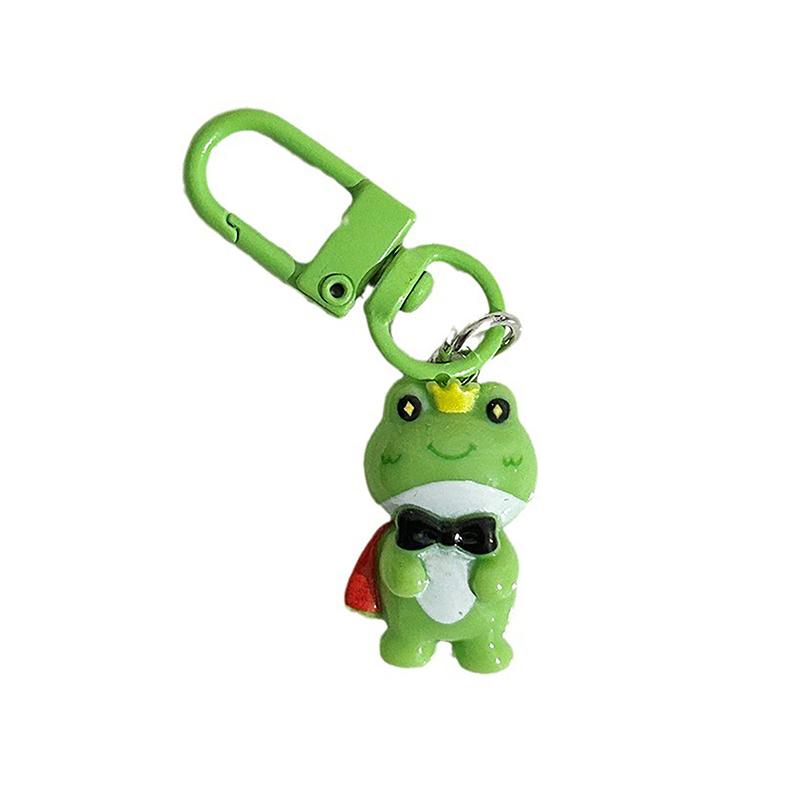 Mini Lonely Frog Keychain Off Single Cheats Funny Cartoon Pendant Girlfriend Gift Trumpet Ornament