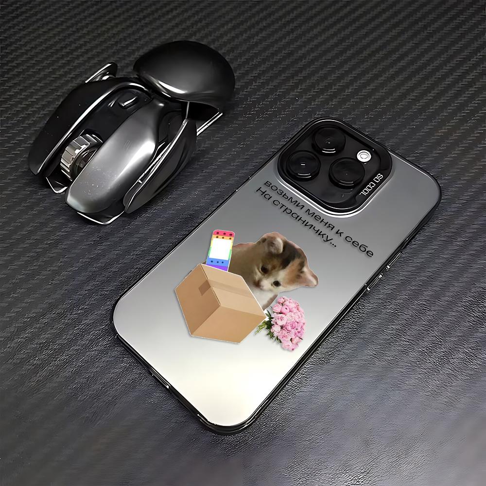 Cute Funny Cat Meme Phone Case for Xiaomi Redmi Note 7 8 9 9S 10 11 12 13 14 15 Pro Plus 4G 5G Anti Fall Matte Back Cover