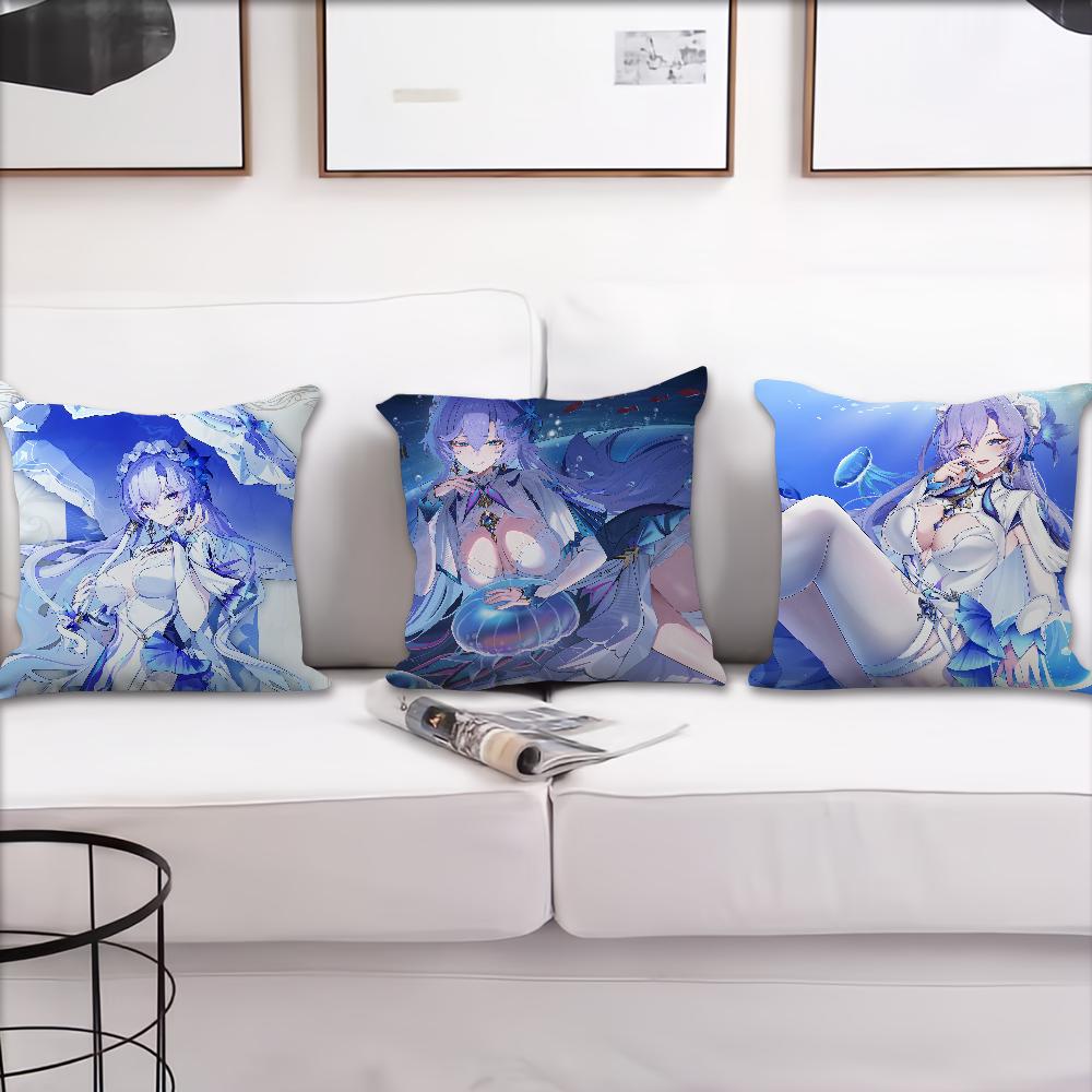 Game Wuthering Waves Cantarella cushion cover Sofa Living Room Bedroom Headboard Backrest Cushion Square Cushion Nap Time Pillow