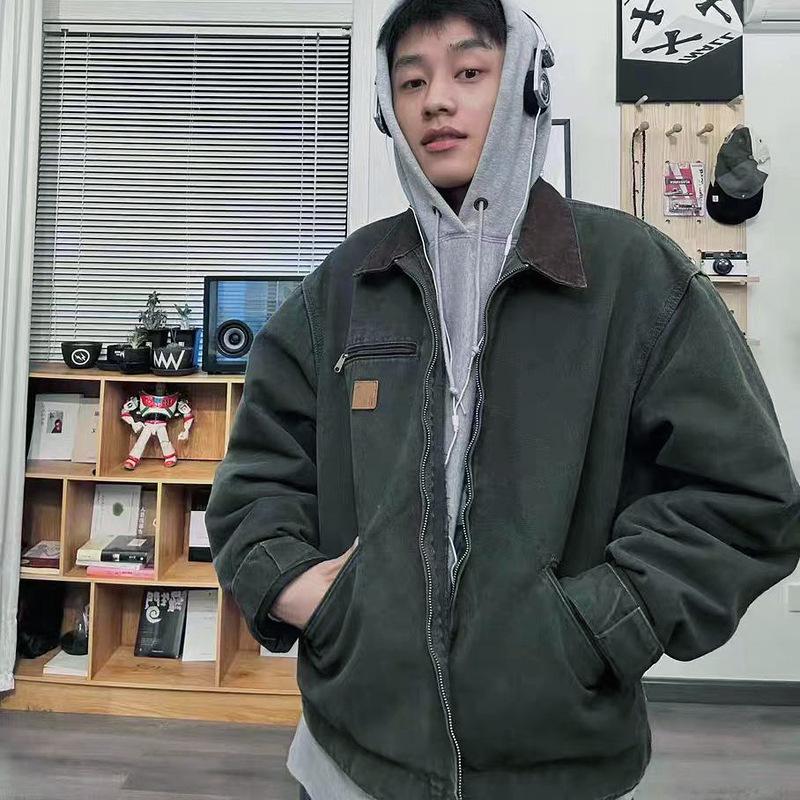 Carhartt J97 Unisex Distressed Workwear Zippered Jacket