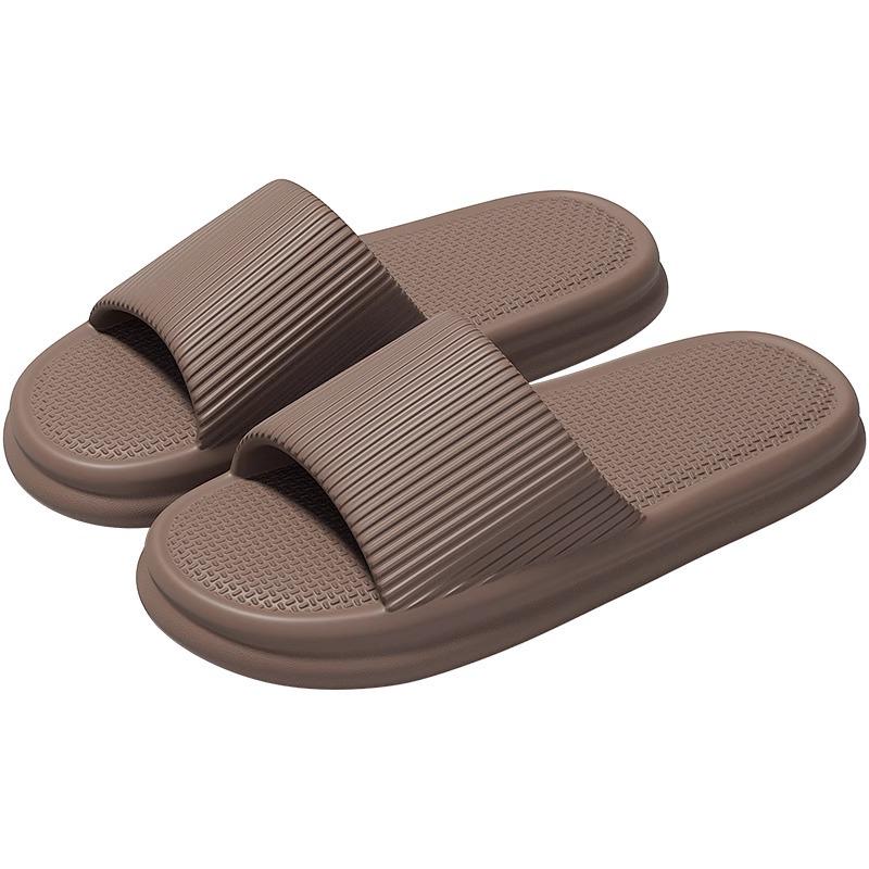 Men's 2024 Non-slip Indoor Summer Slippers: EVA Cool Bathroom Footwear for Couples