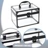 Acrylic Makeup Box with Handle, Display Stand, Portable Crown-shaped Case, Case for Nail