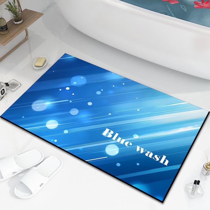 

Технология диатомовой грязи Головокружительный входной коврик для прихожей и ванной комнаты Абсорбирующий, нескользящий и грязный бытовой ковер Новая комната 40 * 60CM diatom mud