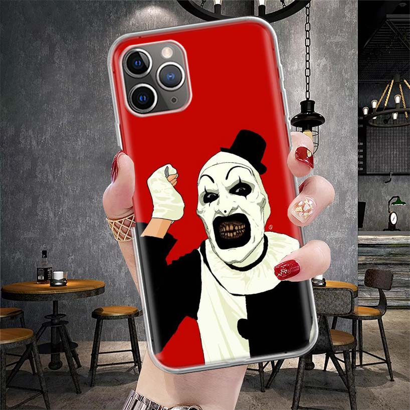 Horror Movie Terrifier Soft Phone Case For IPhone 11 17 Air 16E 16 Pro Max 15 + 14 Plus 13 Mini 12 Apple 7 SE 8 Fundas Coque 11