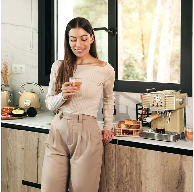 Coffee Maker Cecotec Power Espresso 20 Traditional Light Yellow (01629)