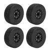 RC Short Course Truck Tires Strong Cushioning 1 10 RC Short Course Truck Wheel with Hex Adapter for ARRMA Black