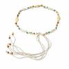 Dopamine Style Braided Beads Belt 170cm Dress Decoration Belt Elegant Ethnic Style Belts  for Women