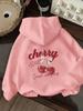 Unisex Trendy American Loose Fit Hooded Print Sweatshirt