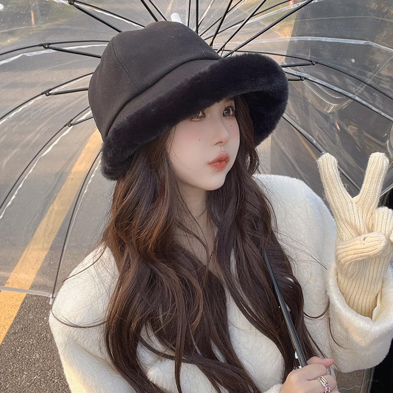 Fisherman's hat children's warm thickened ear protectors windproof curling Mongolian hat