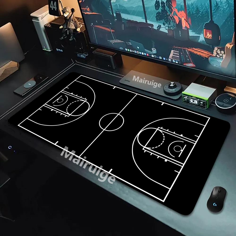 Basketball layout Mouse Pad Large Computer Office Game Table Mats XXL Rubber Antislip Gaming Keyboard Mousepads Long Desk Pads